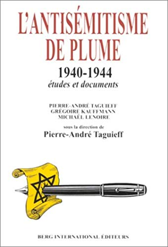 L'antisémitisme de plume