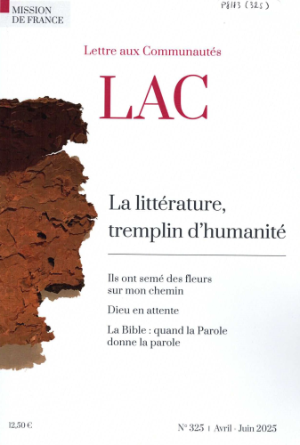 Lettre aux Communautés, 325 - Avril-Juin 2025 - La littérature, tremplin d'humanité