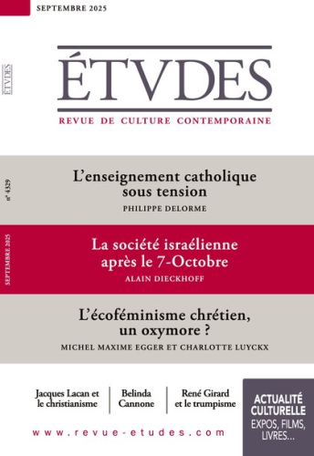 Etudes, 2025/9 - Septembre 2025 - L'enseignement catholique sous tension