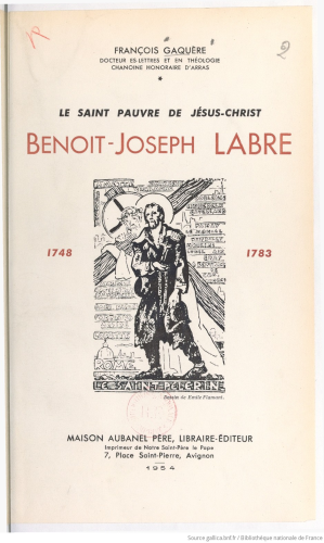 Le saint pauvre de Jésus-Christ Benoît-Joseph Labre