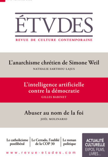 Etudes, 2025/11 - Novembre 2025 - L’anarchisme chrétien de Simone Weil