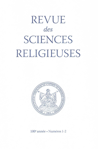 Revue des sciences religieuses, 100/1-2 - 2026 - 100e ann&eacute;e - n&deg; 1-2 - Lapport th&eacute;ologique de lAfrique latine, d&Eacute;ph&egrave;se &agrave; Constantinople II (431-553)