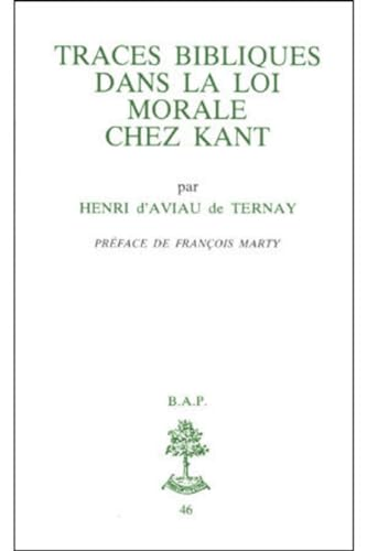 Traces bibliques dans la loi morale chez Kant