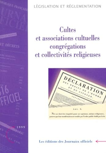 Cultes et associations cultuelles, congrégations et collectivités religieuses