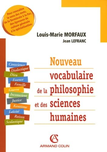 Nouveau vocabulaire de la Philosophie et des sciences humaines
