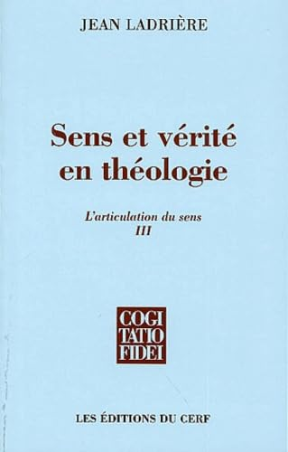 Sens et vérité en théologie