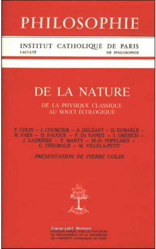 De la nature: de la physique classique au souci écologique