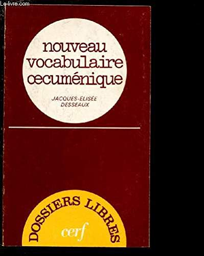 Nouveau vocabulaire oecuménique