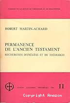 Permanence de l'Ancien Testament