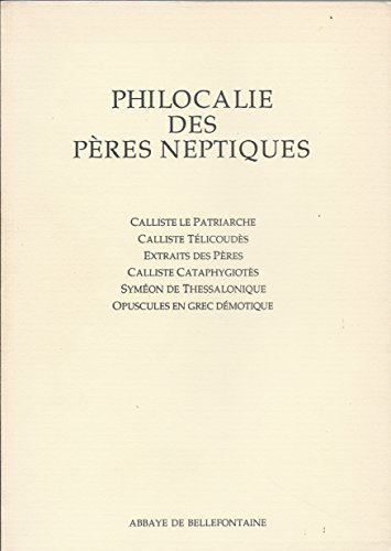 Philocalie des P&egrave;res neptiques