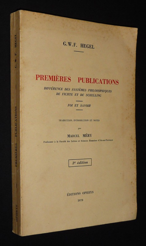 Premi&egrave;res publications