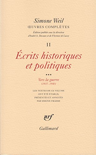 Ecrits historiques et politiques