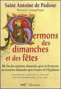 Du dix-septi&egrave;me dimanche apr&egrave;s la Pentec&ocirc;te au troisi&egrave;me dimanche apr&egrave;s l'octave de l'Epiphanie