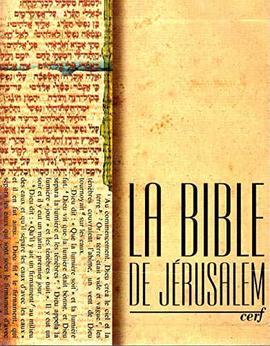 La Bible de J&eacute;rusalem