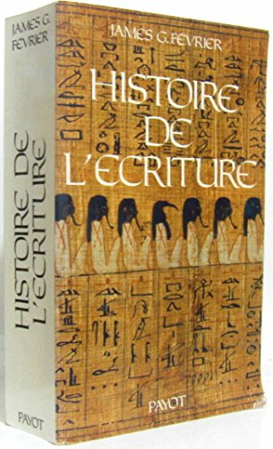 Histoire de l'&eacute;criture