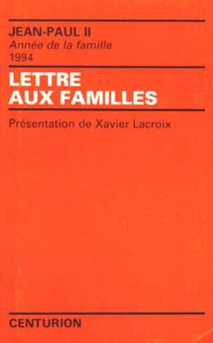 Lettre aux familles
