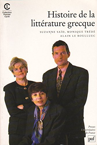 Histoire de la litt&eacute;rature grecque