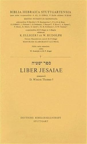 Biblia hebraica stuttgartensia. Liber Jesaiae
