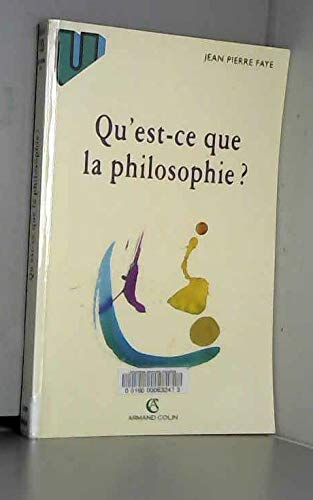 Qu'est-ce que la philosophie?