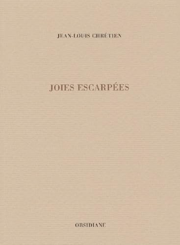 Joies escarp&eacute;es