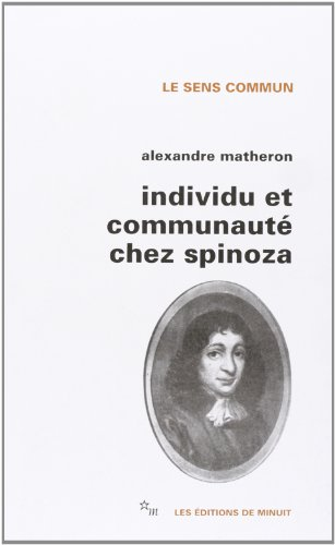 Individu et communaut&eacute; chez Spinoza