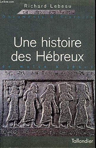 Une Histoire des h&eacute;breux : de Mo&iuml;se &agrave; J&eacute;sus