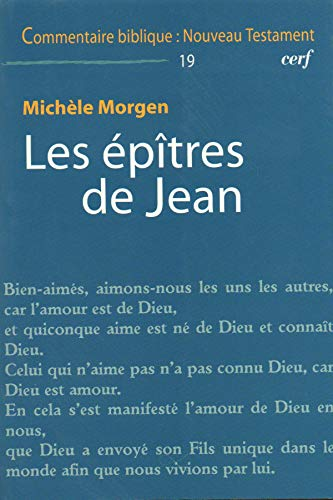 Les Ep&icirc;tres de Jean