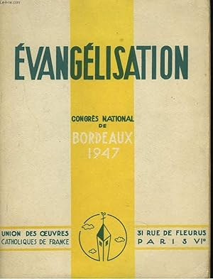 Evang&eacute;lisation 1947 : Congr&egrave;s de Bordeaux