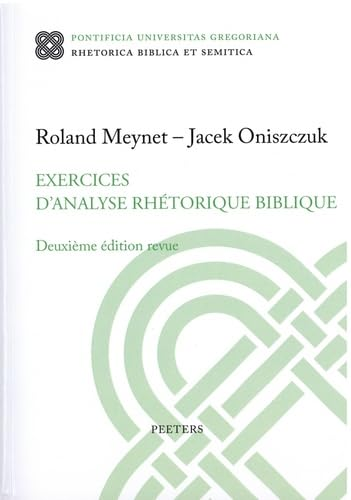 Exercices d'analyse rh&eacute;torique biblique