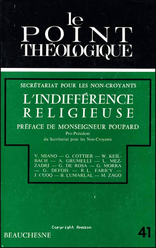 L'Indiff&eacute;rence religieuse