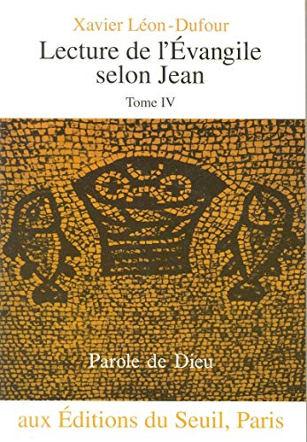 Lecture de l'évangile selon Jean
