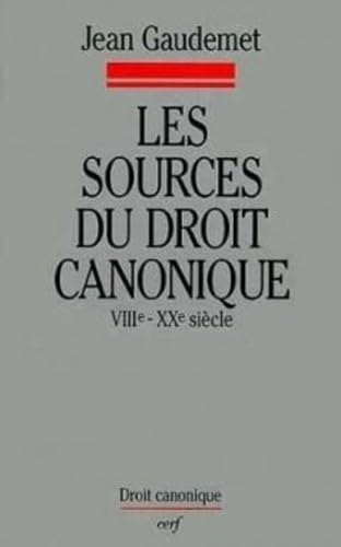 Les sources du droit canonique