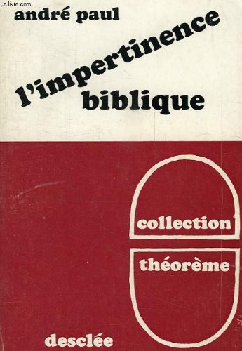 L'Impertinence biblique