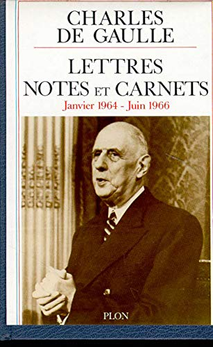 Lettres, notes et carnets - janvier 1964 -juin 1966 - Tome 5