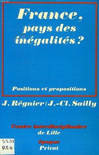 France, pays des in&eacute;galit&eacute;s ?