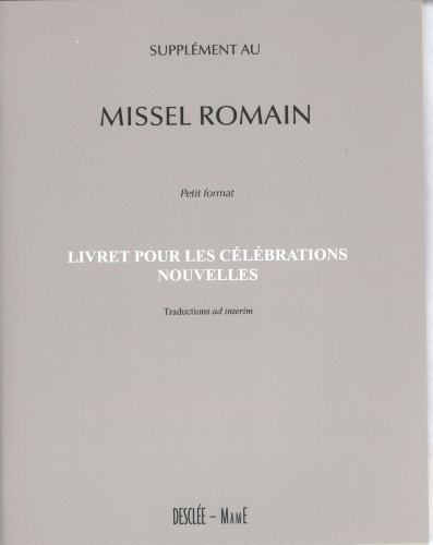 Suppl&eacute;ment au Missel romain