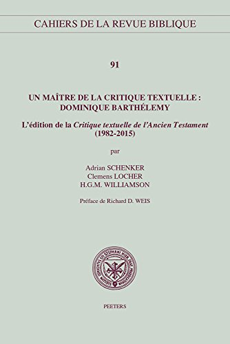 Un maitre de la critique textuelle
