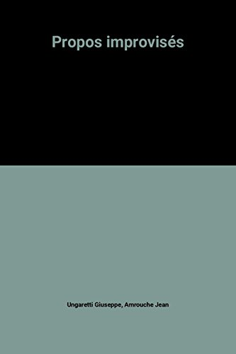 Propos improvis&eacute;s