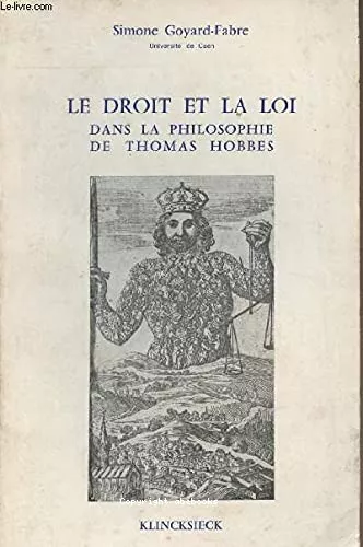 Le Droit et la loi dans la philosophie de Thomas Hobbes