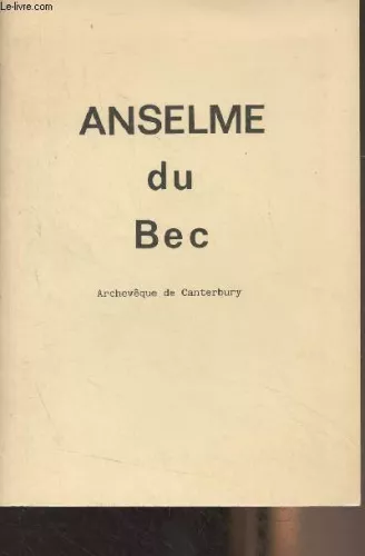 Anselme du Bec : Archevque de Canterbury