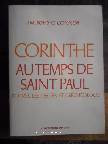 Corinthe au temps de saint Paul : d'aprs les textes de l'archologie