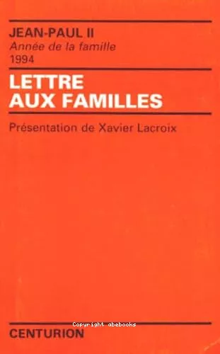 Lettre aux familles