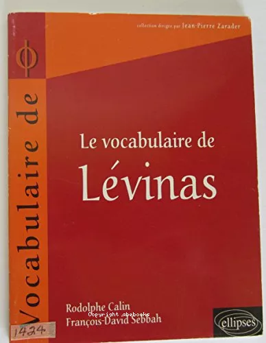 Le vocabulaire de Lvinas