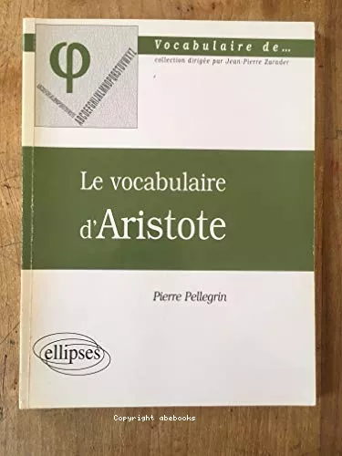 Le Vocabulaire d'Aristote