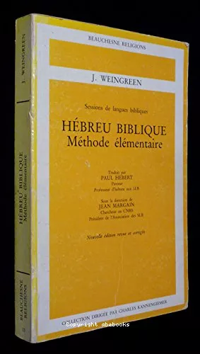 Hbreu biblique : mthode lmentaire