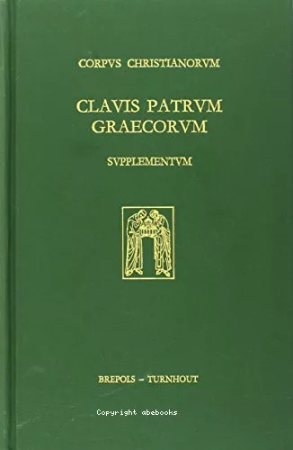 Clavis Patrum graecorum qua optimae quaeque scriptorum Patrum graecorum recensiones a primaevis saeculis usque ad octavum commode recluduntur.