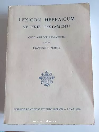 Lexicon hebracum Veteris Testamenti