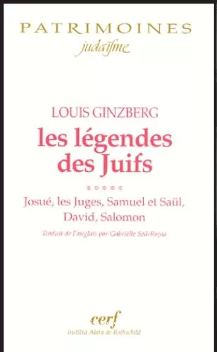 Les Lgendes des juifs: Josu, les Juges, Samuel et Sal, David, Salomon