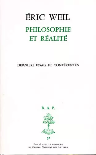 Philosophie et ralit : derniers essais et confrences