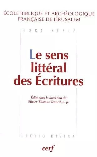 Le sens littral des Ecritures